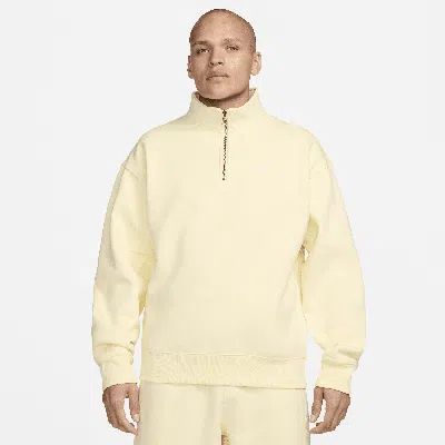 Nike Men's Solo Swoosh 1/4-zip Top In Brown