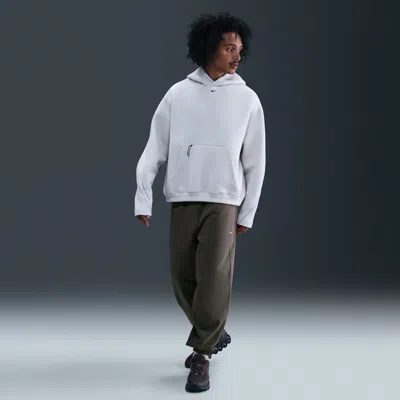 Nike Men's Solo Swoosh Cuffed Fleece Pants In Gray