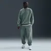 Nike Men's Solo Swoosh Cuffed Fleece Pants In Gray