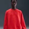 Nike Fleece Solid Color Fleece Lined Stay Warm Pullover Red