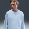 Nike Men's Solo Swoosh Fleece Crew In Blue