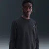 Nike Men's Solo Swoosh Fleece Crew In Black