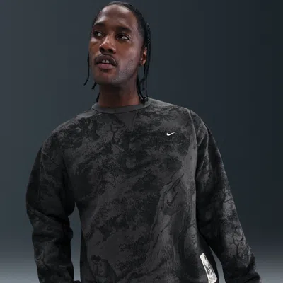 Nike Mens  Nl Solo Swoosh Crew Gfx Ediu In Black