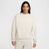 Nike Men's Solo Swoosh Fleece Crew In Grey