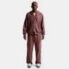 Nike Men's Solo Swoosh Fleece Full-zip Hoodie In Pink