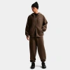Nike Men's Solo Swoosh Fleece Full-zip Hoodie In Brown
