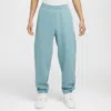 Nike Men's Solo Swoosh Fleece Pants In Blue