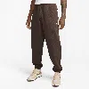 Nike Men's Solo Swoosh Fleece Pants In Brown