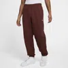 Nike Men's Solo Swoosh Fleece Pants In Brown
