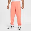 Nike Men's Solo Swoosh Fleece Pants In Orange
