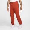 Nike Men's Solo Swoosh Fleece Pants In Red