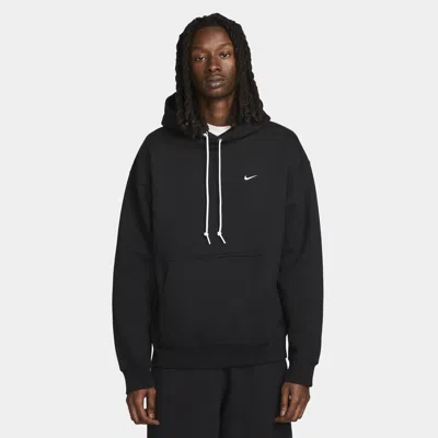 Nike Solo Swoosh Hoodie In Black