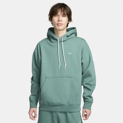 Nike Men's Solo Swoosh Fleece Pullover Hoodie In Green