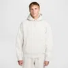 Nike Men's Solo Swoosh Fleece Pullover Hoodie In Grey