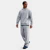 Nike Solo Swoosh Open Hem Fleece Sweatpants In Gray