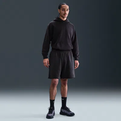 Nike Men's Solo Swoosh French Terry Shorts In Black