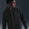 Nike Men's Solo Swoosh Full-zip Fleece Hoodie In Black