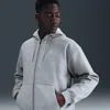 Nike Life Fleece Full Zip Hoodie In Gray