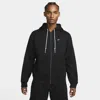 Nike Solo Swoosh Full-zip Hoodie In Black