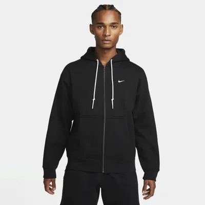 Nike Solo Swoosh Hoodie In Black
