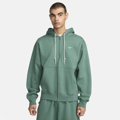 Nike Men's Solo Swoosh Full-zip Hoodie In Green