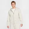 Nike Solo Swoosh Zippered Hoodie In Grey