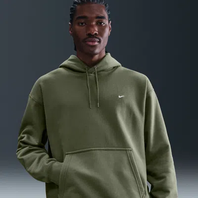 Nike Solo Swoosh Hoodie Full Zip In Green