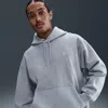 Nike Men's Solo Swoosh Pullover Hoodie In Gray
