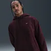 Nike Men's Solo Swoosh Pullover Hoodie In Burgundy