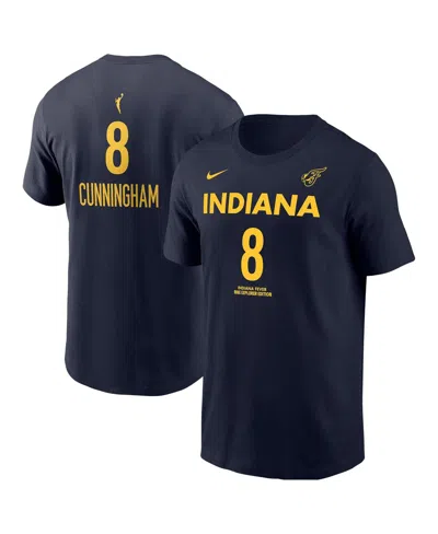 Nike Men's Sophie Cunningham Navy Indiana Fever Explorer Name Number T-shirt In Blue