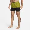 Nike Men's Split 5" Swim Trunks In Green