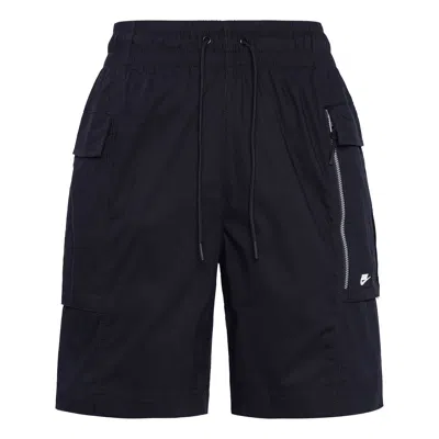 Nike Men's Sports Shorts Elastic Waist Breathable Fitness Workout Sportswear In Black