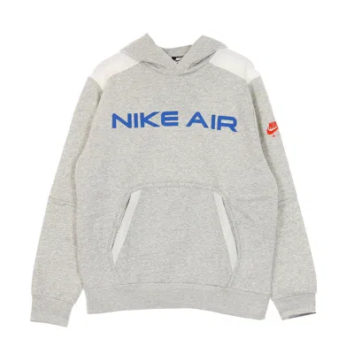 Nike Men's Sportswear Air Hoodie Gray Heather/summit White/infrared 23 In Black
