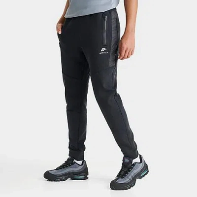 Nike Men's Sportswear Air Max French Terry Fleece Jogger Pants In Black