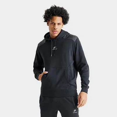 Nike Men's Sportswear Air Max French Terry Fleece Pullover Hoodie In Blue