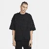 Nike Air Oversize Crewneck Sweatshirt In Black/ Black