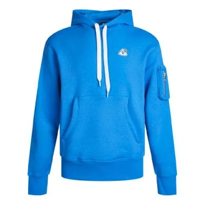 Nike Men's Sportswear Airmoji Ft W Cartoon Patch Sports Hooded Sweater For Blue