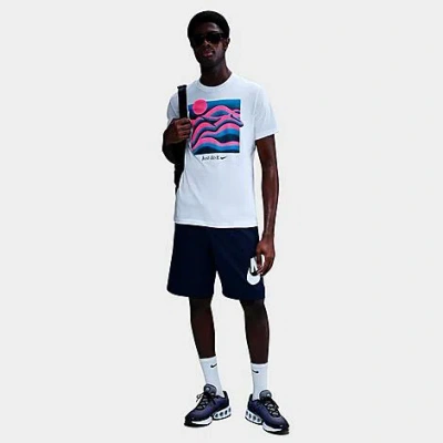 Nike Men's Sportswear Artistic Waves Graphic T-shirt In Multi