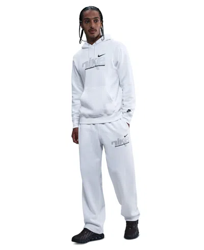 Nike Men's Sportswear Club Bungee Pants In White
