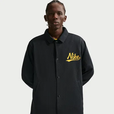 Nike Men's  Sportswear Club Coaches Jacket In Black