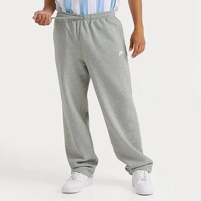 Nike Men's Sportswear Club Fleece Bungee Jogger Pants In Gray