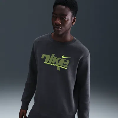 Nike Men's  Sportswear Club Fleece Crew In Gray