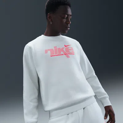 Nike Men's  Sportswear Club Fleece Crew In Blue