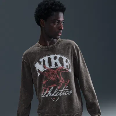 Nike Men's  Sportswear Club Fleece Crew In Gray