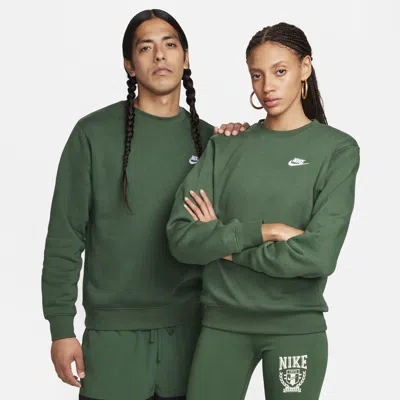 Nike Men's  Sportswear Club Fleece Crew In Green