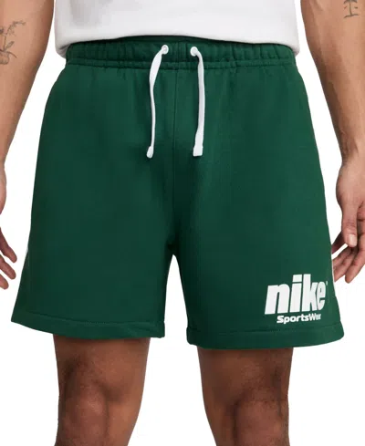 Nike Men's Sportswear Club Fleece Flow French Terry Shorts In Gorge Green