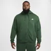 Nike Men's  Sportswear Club Fleece Full-zip Hoodie In Green