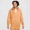 Nike Men's  Sportswear Club Fleece Full-zip Hoodie In Orange