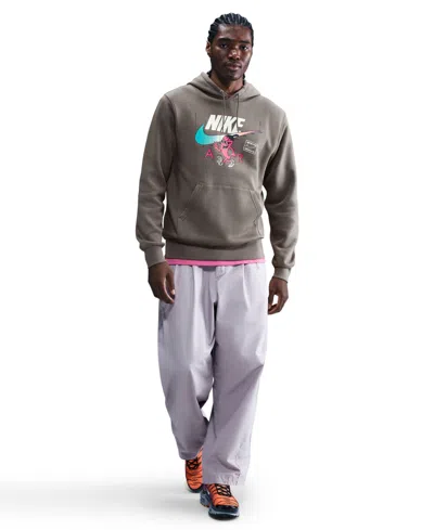Nike Men's Sportswear Club Fleece Hoodie In Gray