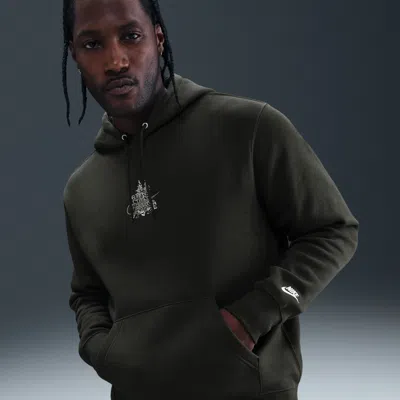 Nike Men's  Sportswear Club Fleece Hoodie In Green